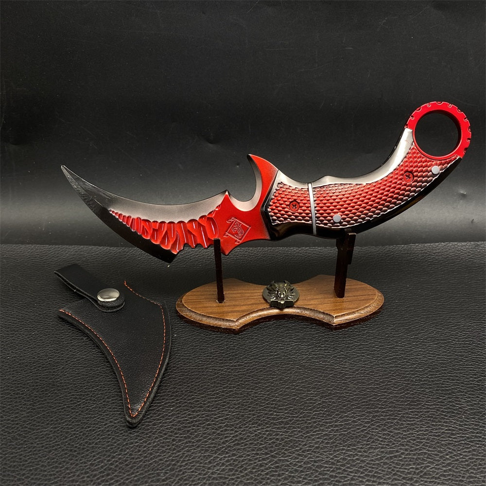 22CM Red Owl Karambit Metal Replica