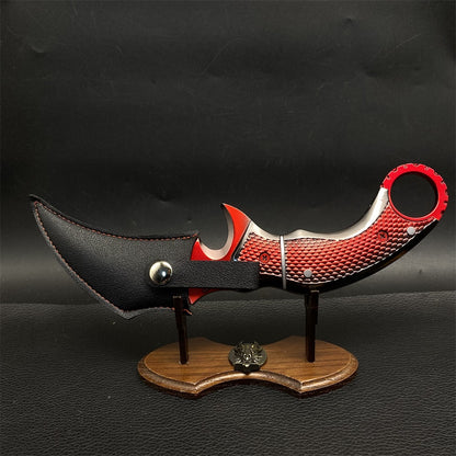 22CM Red Owl Karambit Metal Replica