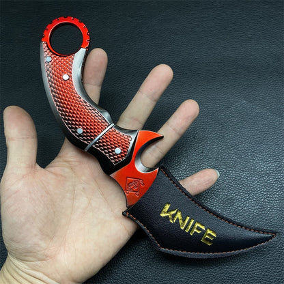 22CM Red Owl Karambit Metal Replica