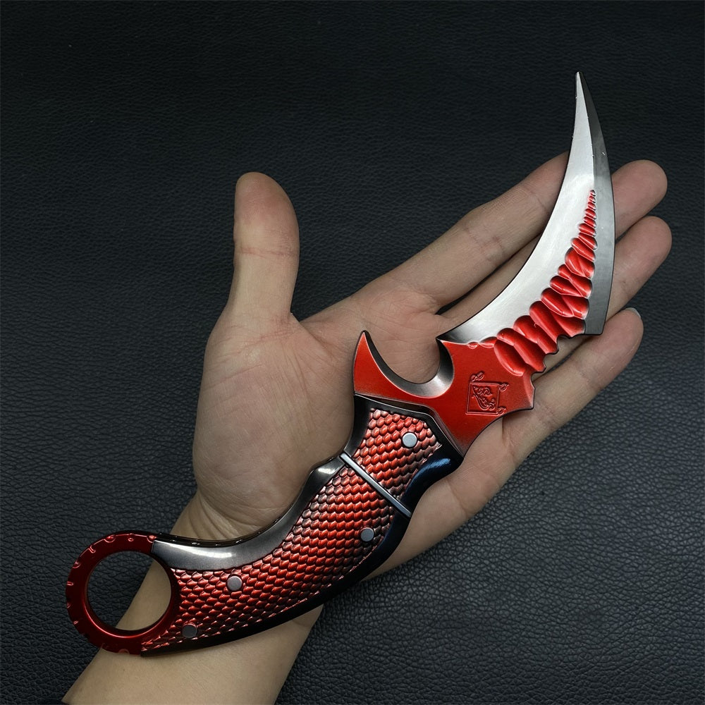 22CM Red Owl Karambit Metal Replica