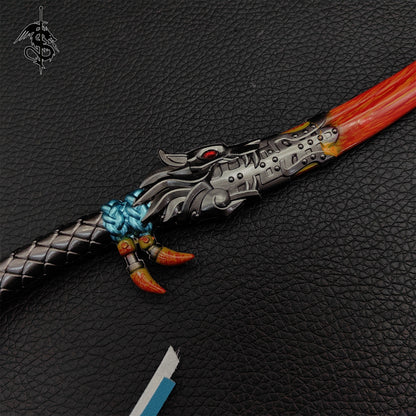 Cool Reddened Bones Dagger Metal Replica