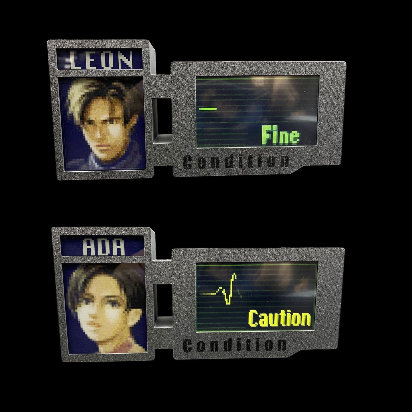 Customized 3D Printed RE Game Character Leon Ada Clarie Chris Hunk Status Screen Bar