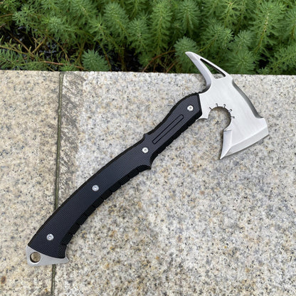 1:1 Scale Metal Re9 Leon Tactical Axe 35CM/13.8" - Blunt Blade Replica For Display