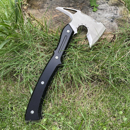 1:1 Scale Metal Re9 Leon Tactical Axe 35CM/13.8" - Blunt Blade Replica For Display