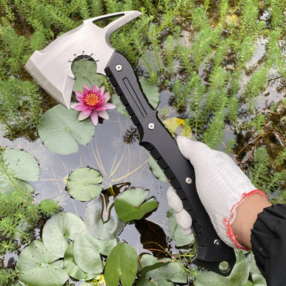 1:1 Scale Metal Re9 Leon Tactical Axe 35CM/13.8" - Blunt Blade Replica For Display
