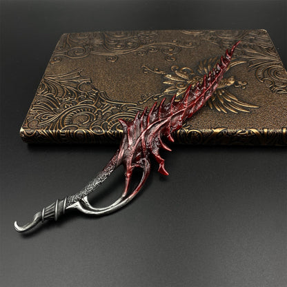 Rakshasa's Thorn" (Reverse Thorn) Miniature Metal Replica – Collectible Game Weapon Model