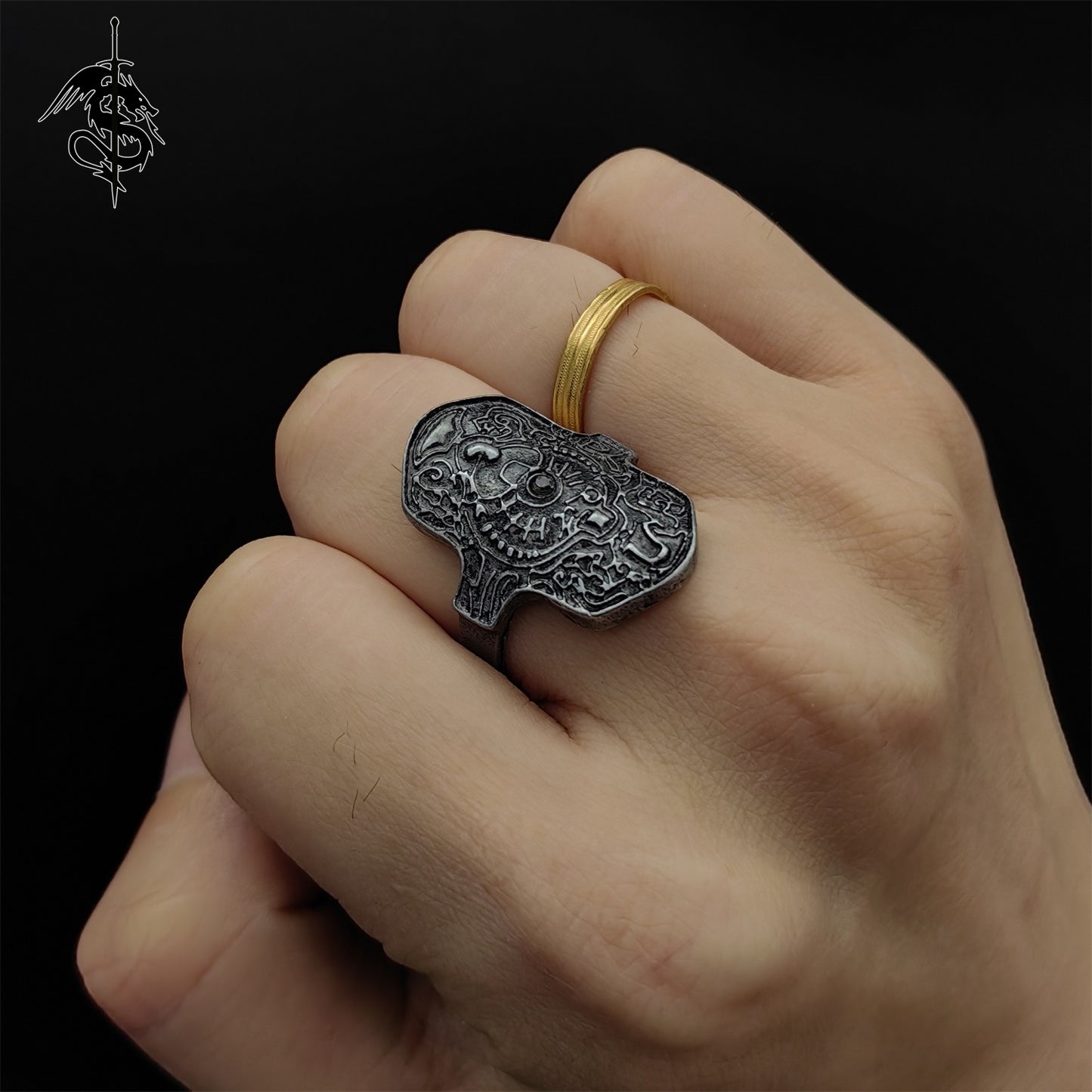 Ring of Steel Protection Alloy Open Ring Cool Gamer Gift