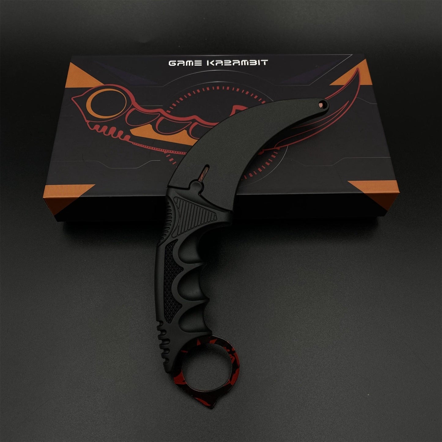 CS2 Game Karambit Howl Skin Replica Dull Blade Trainer Knife For Collection