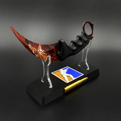 CS2 Game Karambit Howl Skin Replica Dull Blade Trainer Knife For Collection