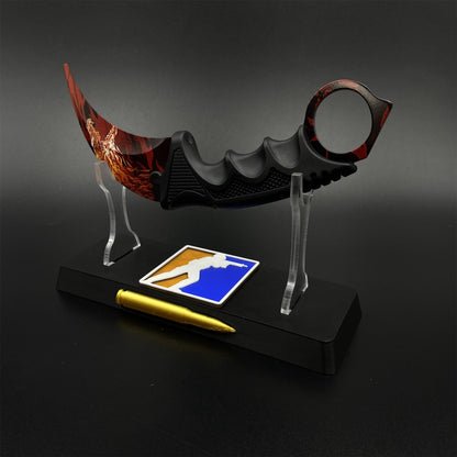 CS2 Game Karambit Howl Skin Replica Dull Blade Trainer Knife For Collection