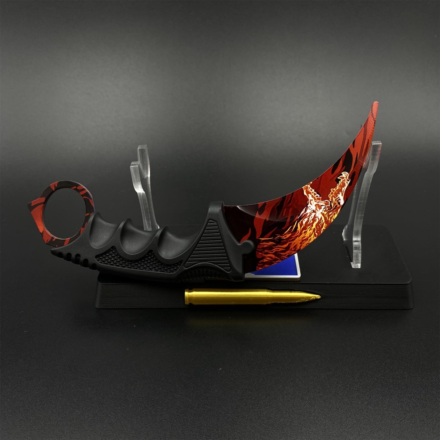 CS2 Game Karambit Howl Skin Replica Dull Blade Trainer Knife For Collection