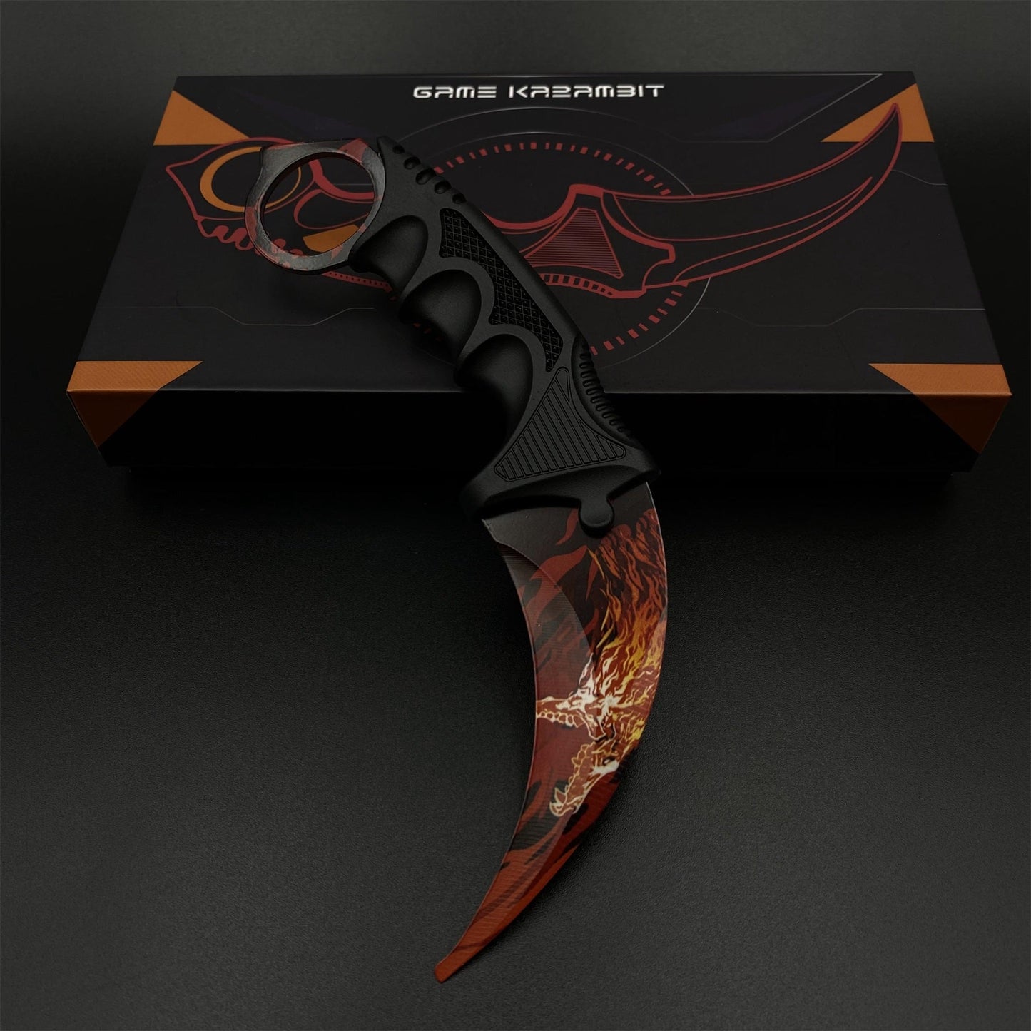 CS2 Game Karambit Howl Skin Replica Dull Blade Trainer Knife For Collection