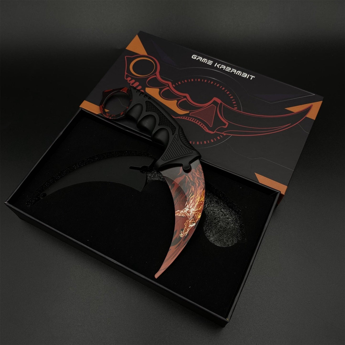 CS2 Game Karambit Howl Skin Replica Dull Blade Trainer Knife For Collection