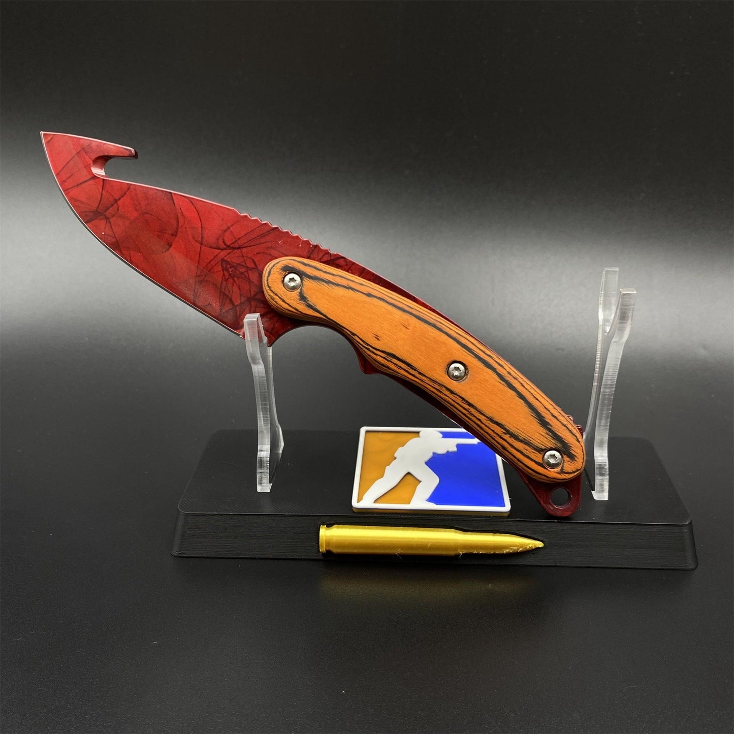 CS Wood Handle 420 Steel Karambit Knife – Tactical Fixed Blade Outdoor Camping Knife For Collection