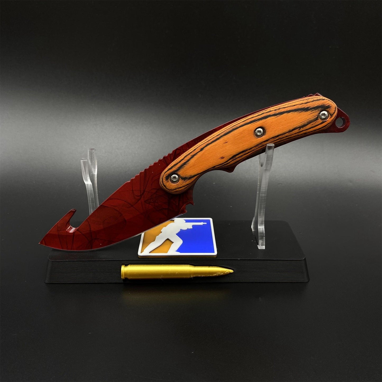 CS Wood Handle 420 Steel Karambit Knife – Tactical Fixed Blade Outdoor Camping Knife For Collection
