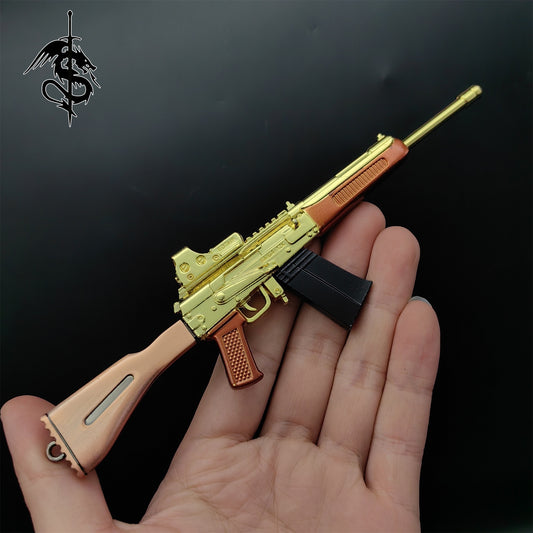 S12K Golden Plated Miniature Small S12 Shotgun Toy Metal Replica