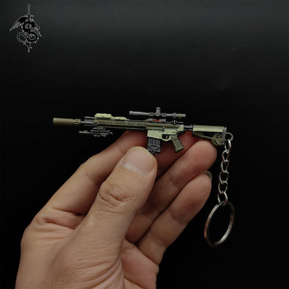 RE8 Mini SA-110 Sniper Rifle Gun Metal Keychain
