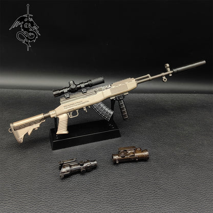 SKS Sniper Rifle Semi-automatic PSG Tiny Gun Model