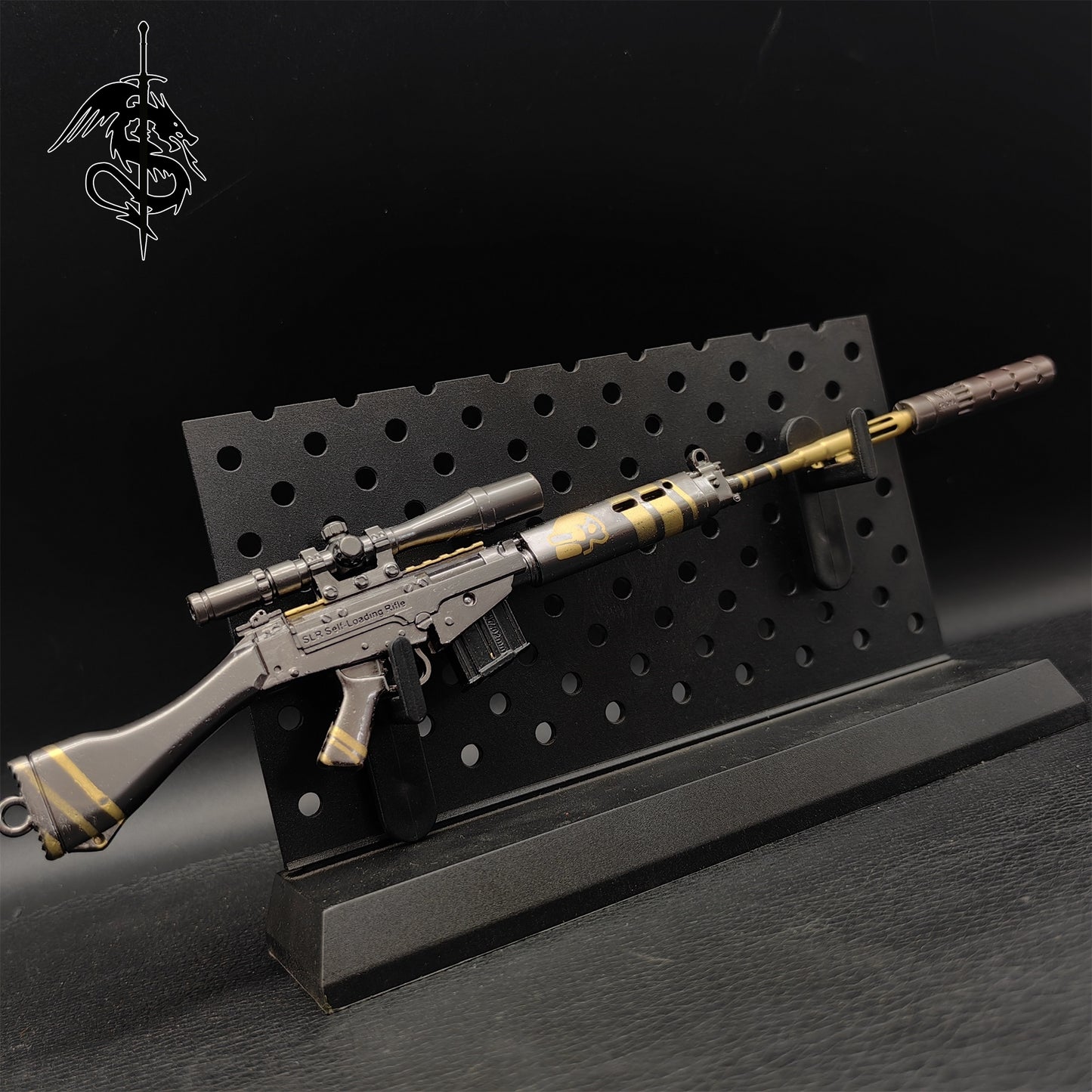 SLR Sniper Rifle DMR Designated Marksman Rifle Toy Gun Metal Replica 