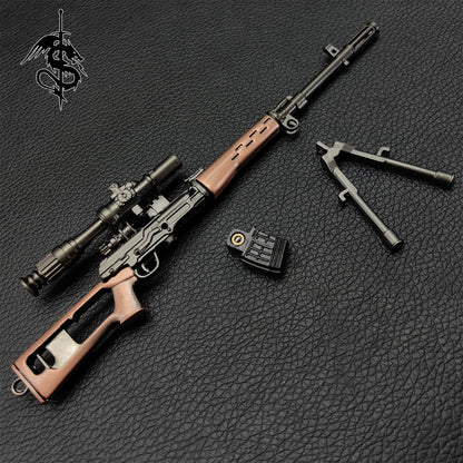 SVD Dragunov Sniper Rifle Metal Small Dragunov Gun Replica 