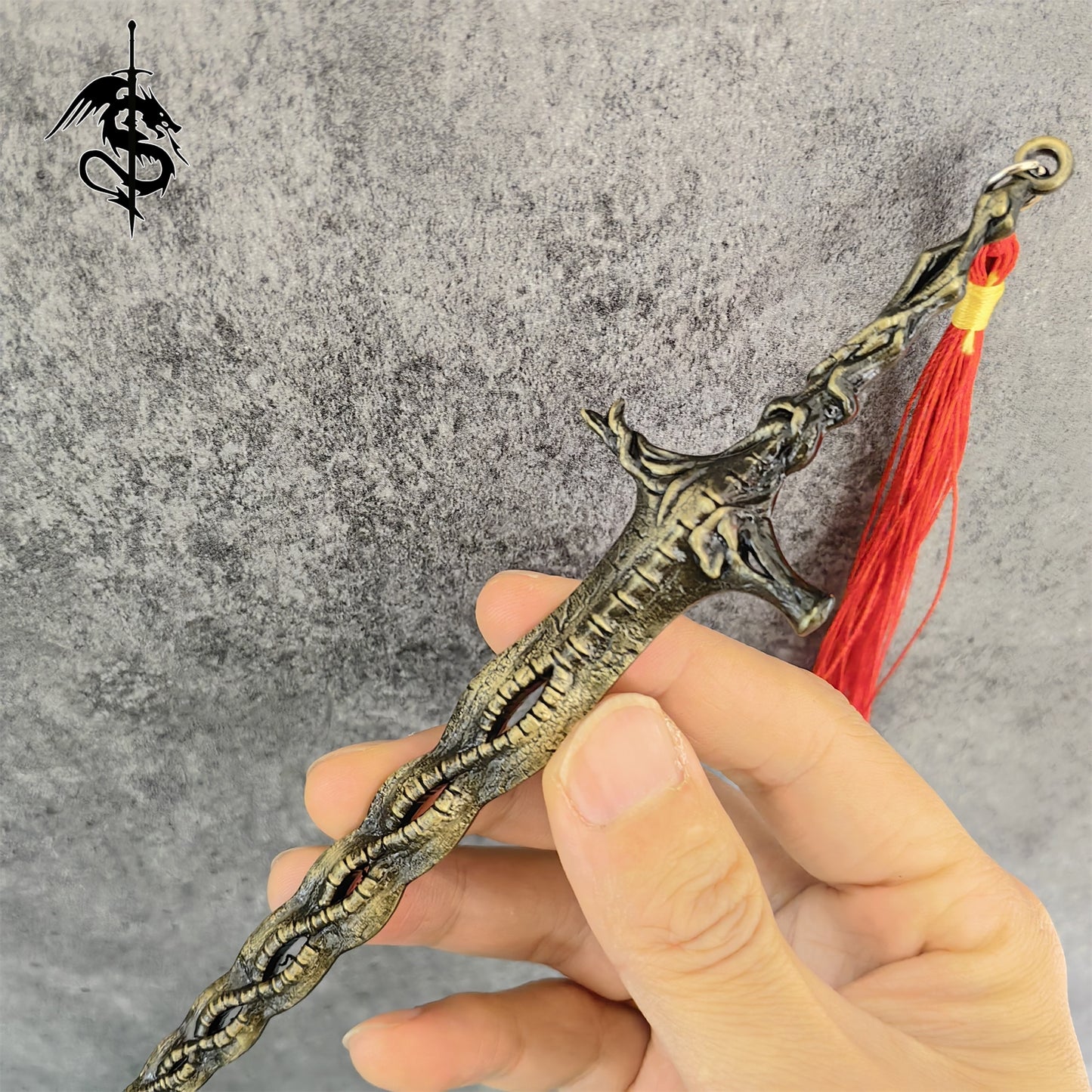 Metal Sacred Relic Sword Miniature Weapon