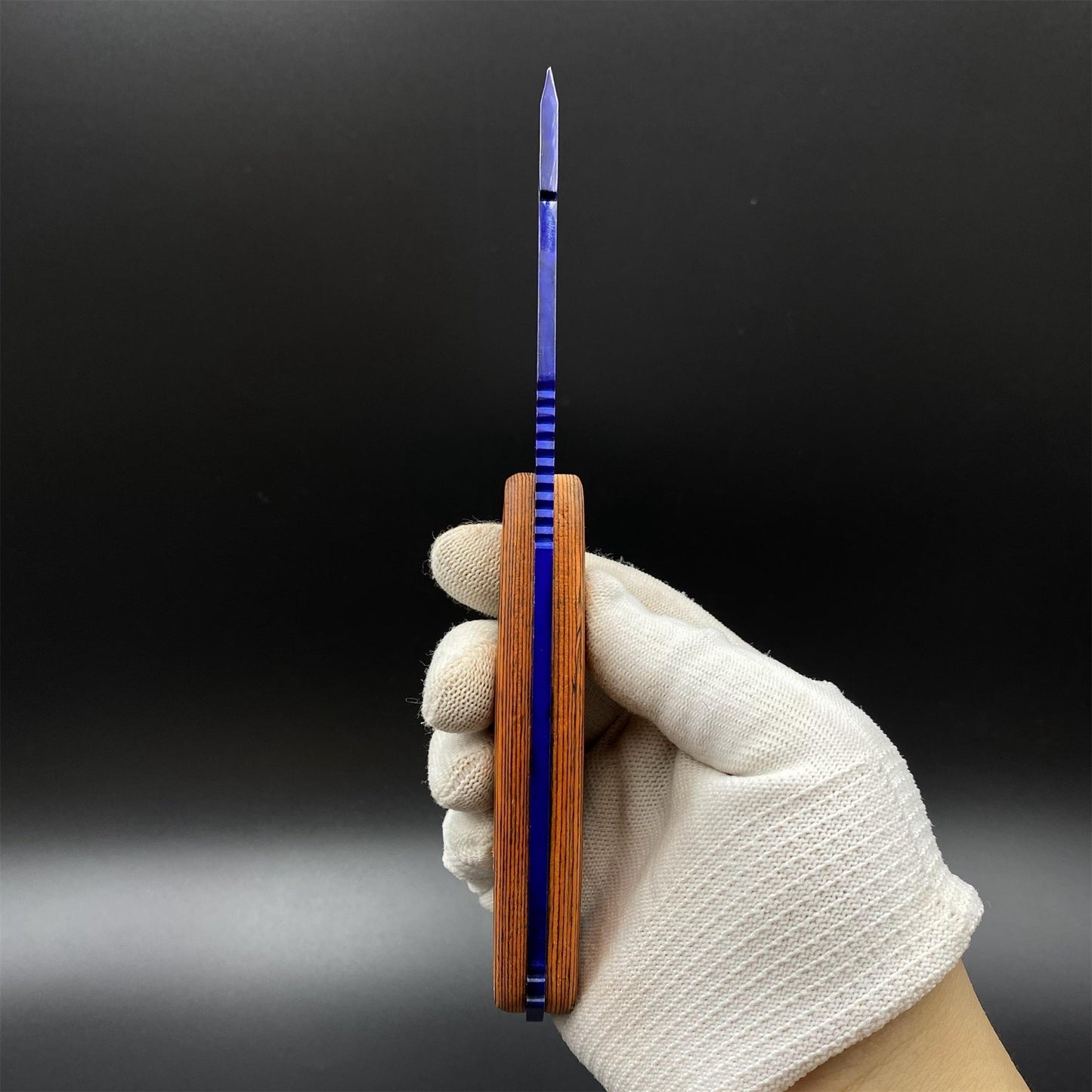 420 Steel CS2 Blue Marble Collection Knife Model Outdoor Camping Knife