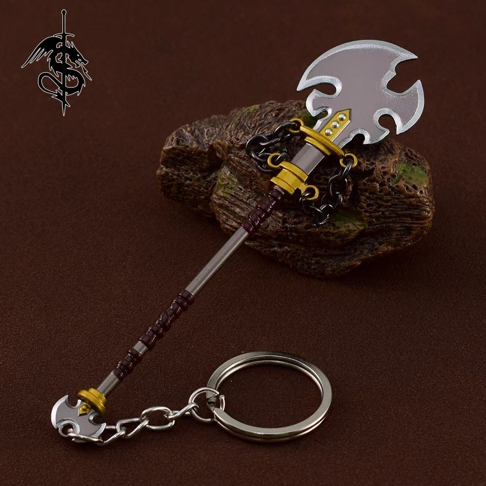Metal Savage Lynel Spear Mini Weapon Keychain