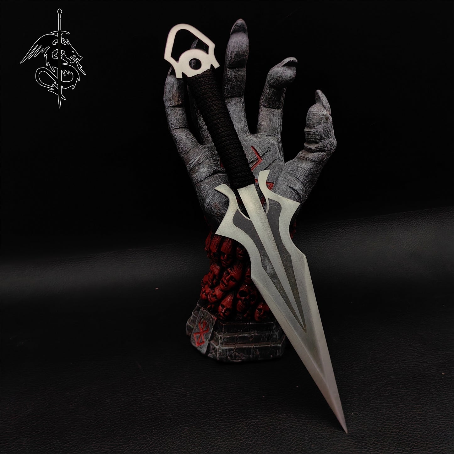 Hand-Forged Steel MK Scorpion Kunai Display Art