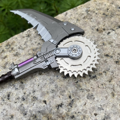 Spinning Gear War Scythe Shatterblade Metal Replica