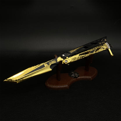 DF Game Shadow Edge Butterfly Knife Metal Replica