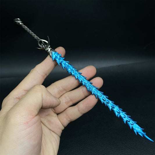Ne Zha 2 Crack Whip Prop Shen GongBao Battled Weapon Metal Replica
