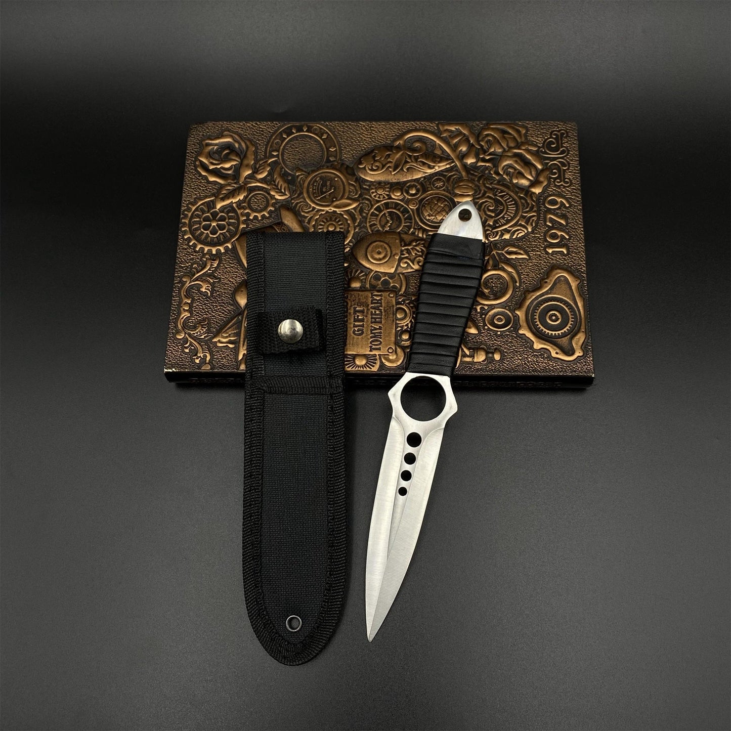 420 Stainless Steel Replica CS2 Classical Orignal Skin Skeleton Knife Blunt Blade 22CM/8.7"