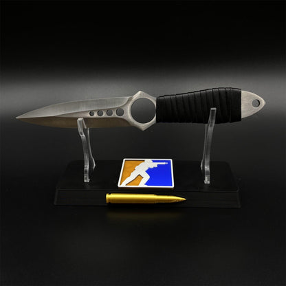 420 Stainless Steel Replica CS2 Classical Orignal Skin Skeleton Knife Blunt Blade 22CM/8.7"