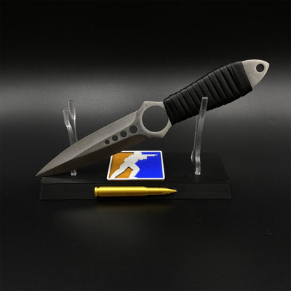 420 Stainless Steel Replica CS2 Classical Orignal Skin Skeleton Knife Blunt Blade 22CM/8.7"