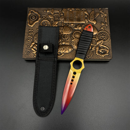 420 Stainless Steel Replica CS2 Fade Skin Skeleton Knife Blunt Blade 22CM/8.7"