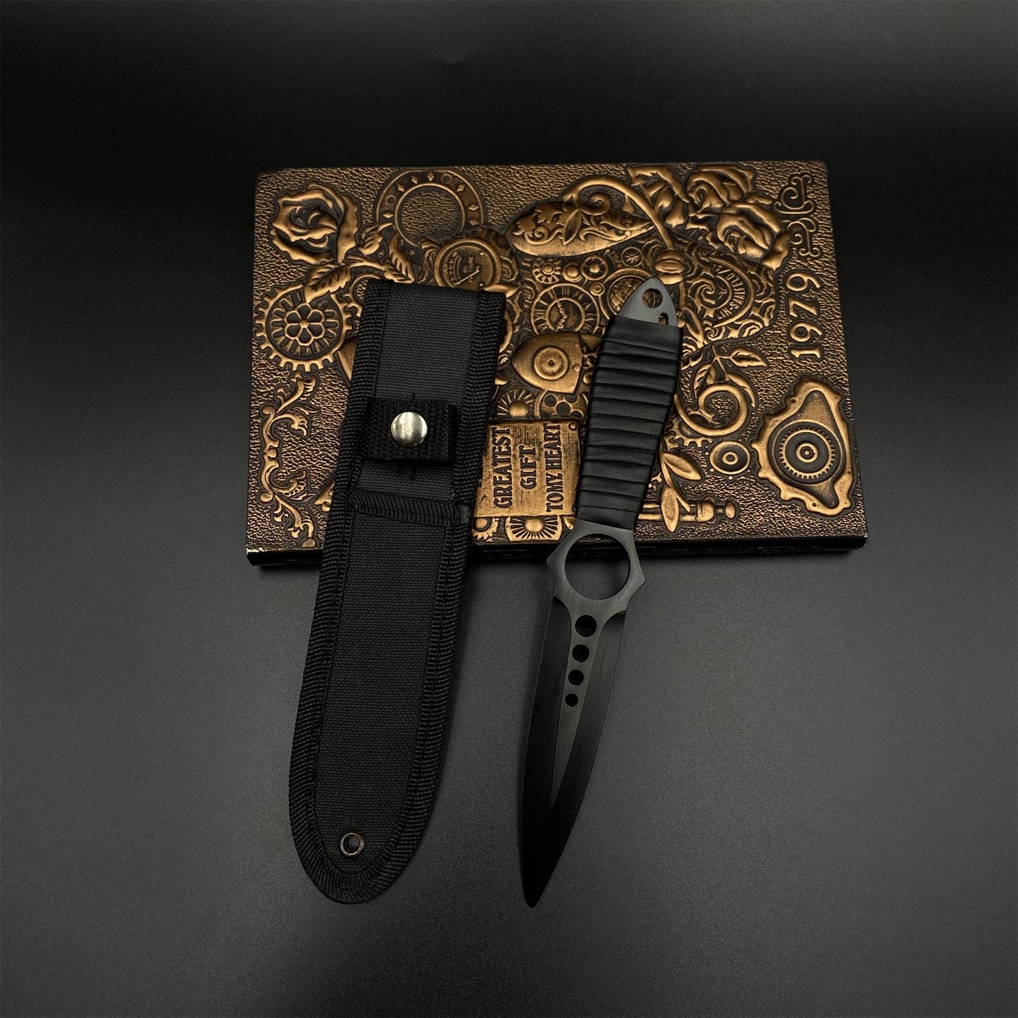 420 Steel Replica CS2 Black Shadow Dagger Model For Game Collection