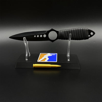 420 Steel Replica CS2 Black Shadow Dagger Model For Game Collection