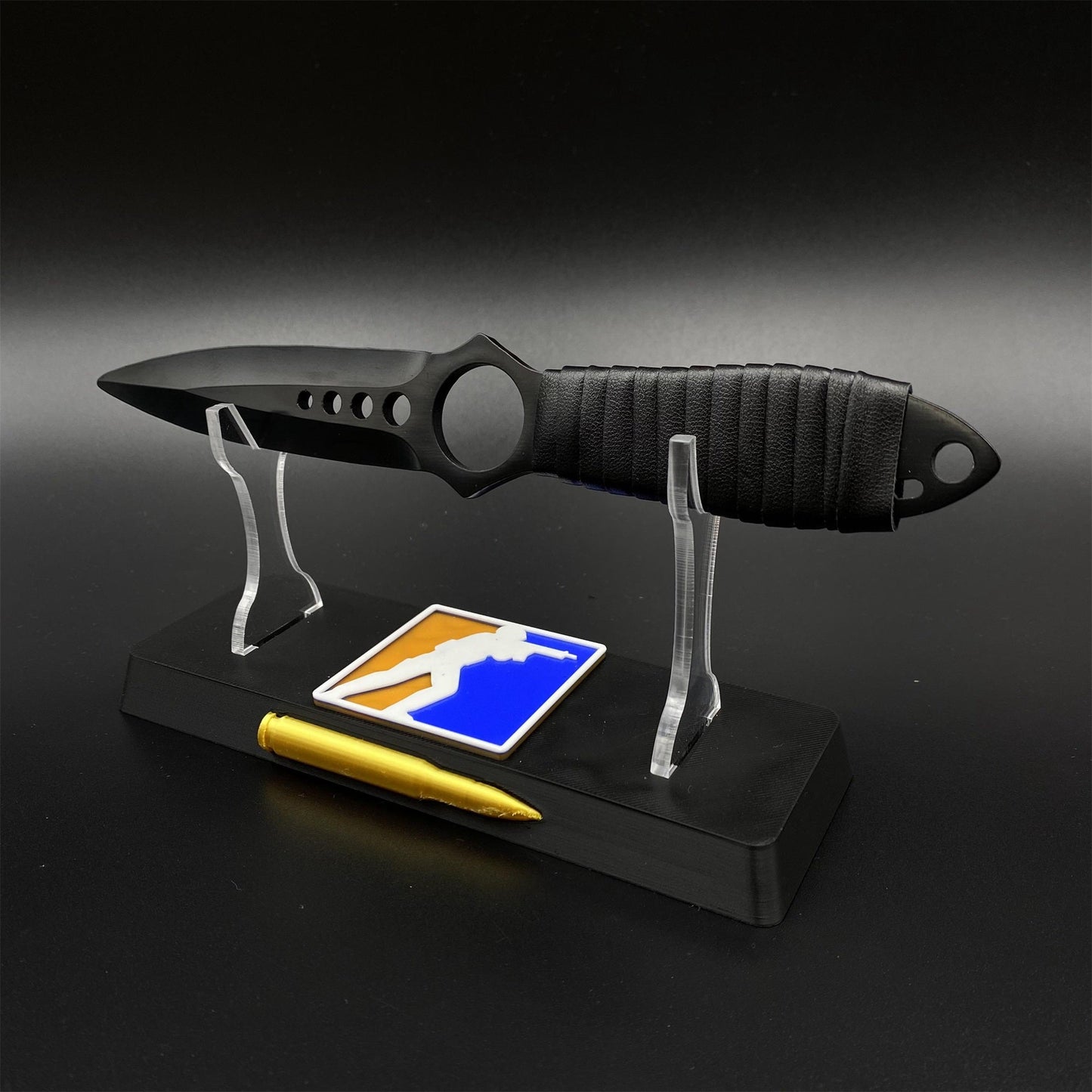420 Steel Replica CS2 Black Shadow Dagger Model For Game Collection