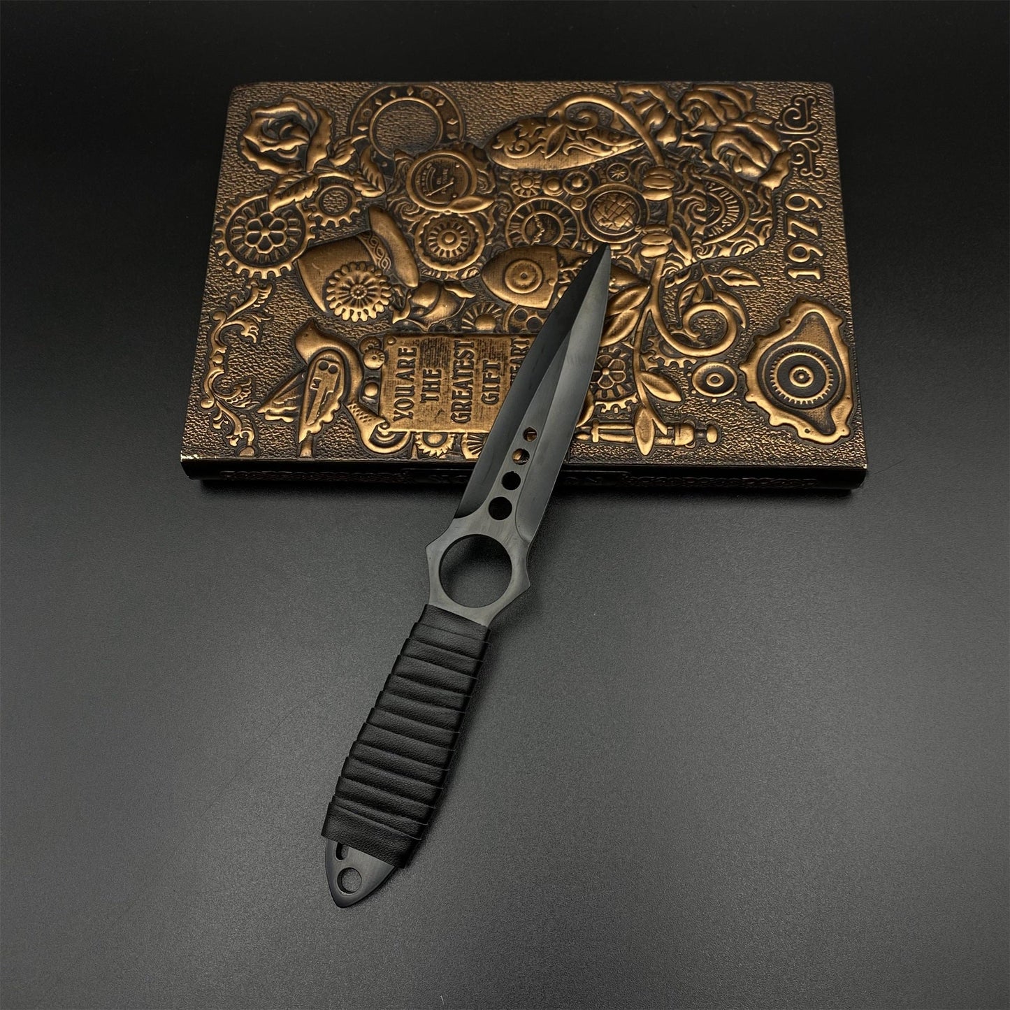 420 Steel Replica CS2 Black Shadow Dagger Model For Game Collection