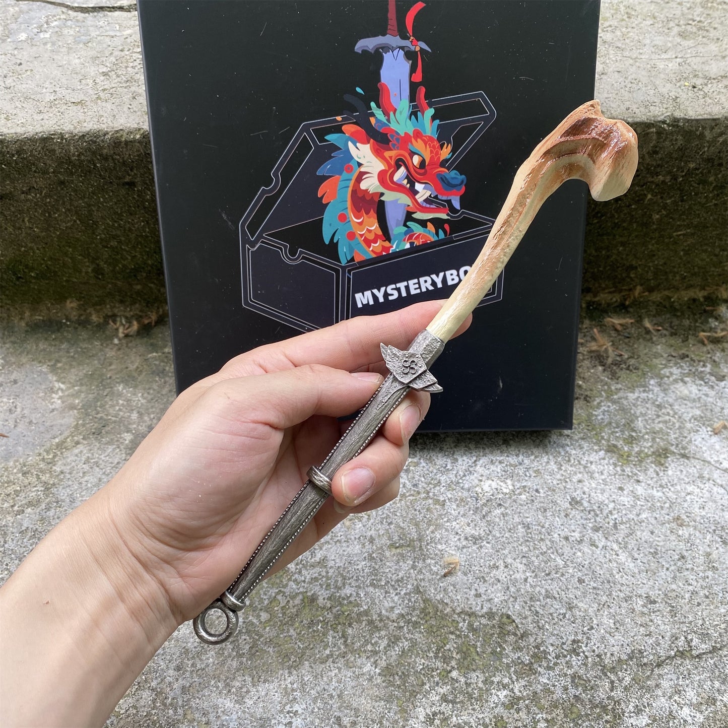 1/6 Scale Skyrim Dragon Bone Weapon Metal Miniatures