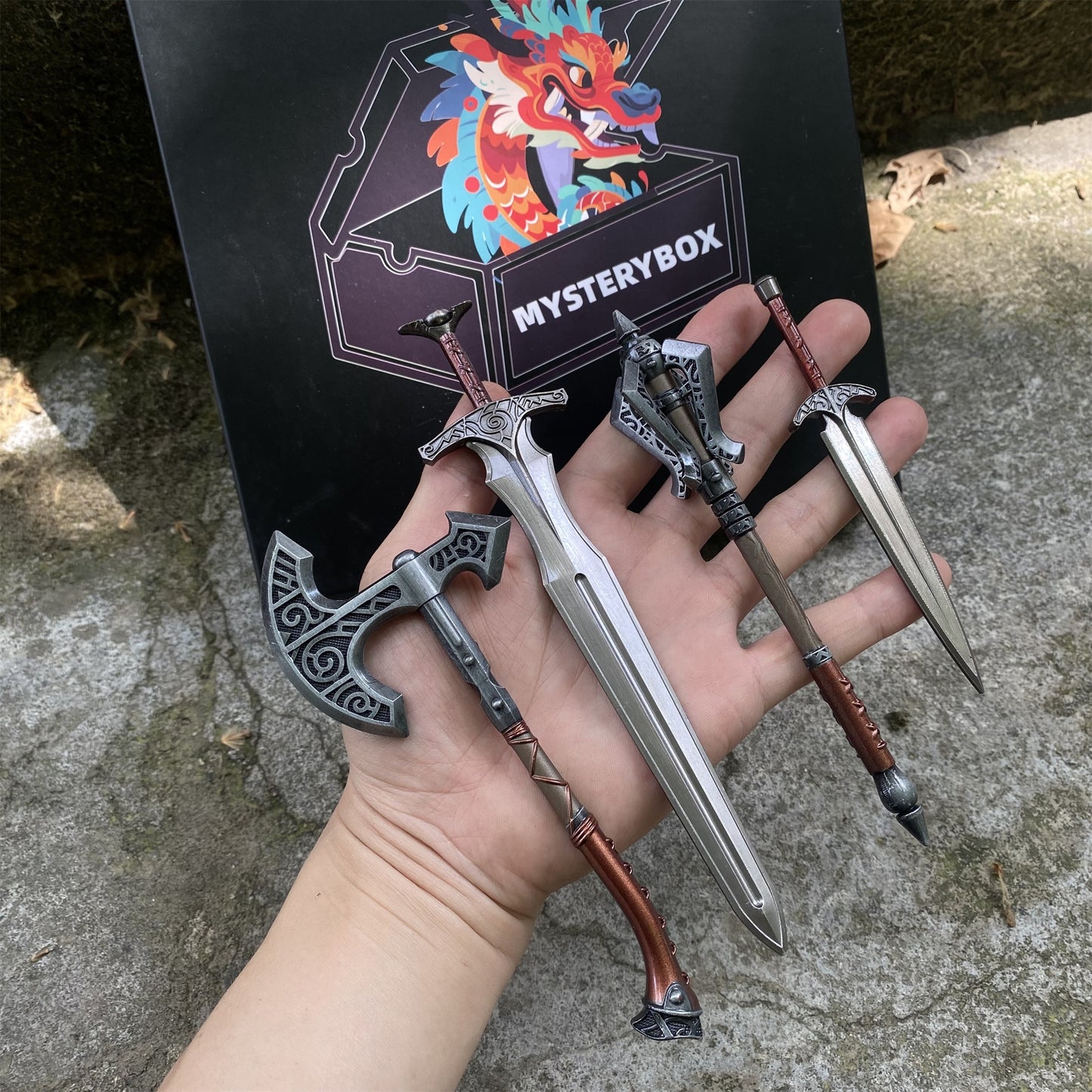 1/6 Scale Skyrim Steel Weapon Viking Style Skyfroged Weapon 8 in 1 Pack