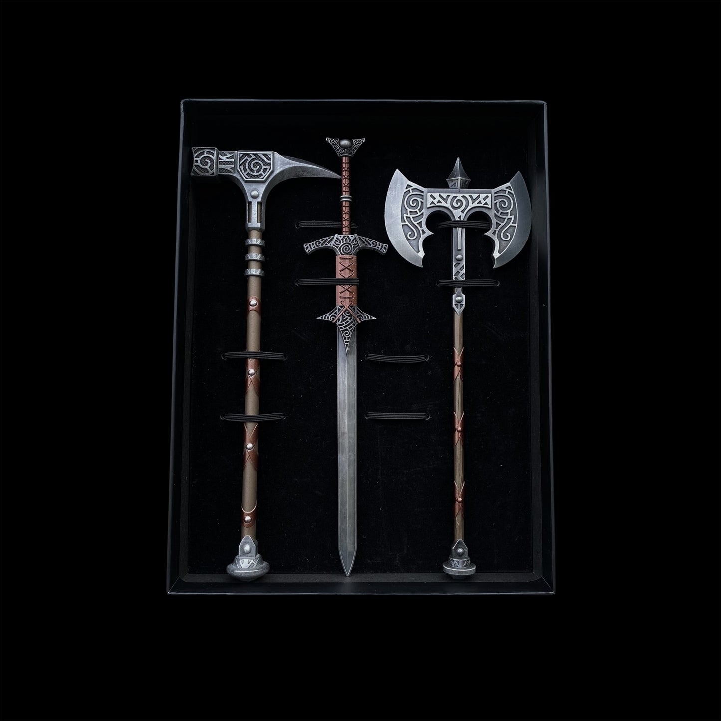 1/6 Scale Skyrim Steel Weapon Viking Style Skyfroged Weapon 8 in 1 Pack