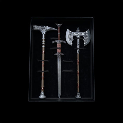 1/6 Scale Skyrim Steel Weapon Viking Style Skyfroged Weapon 8 in 1 Pack