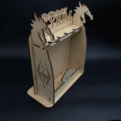 Skyrim Daedric Weapons 4 PCS With 3D Wooden Stand
