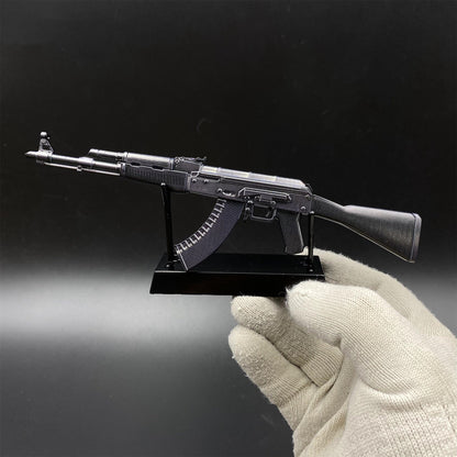 CS2 Game Peripheral - Tiny Gun AK47 Slate Metal Replica Game Prop Collectible