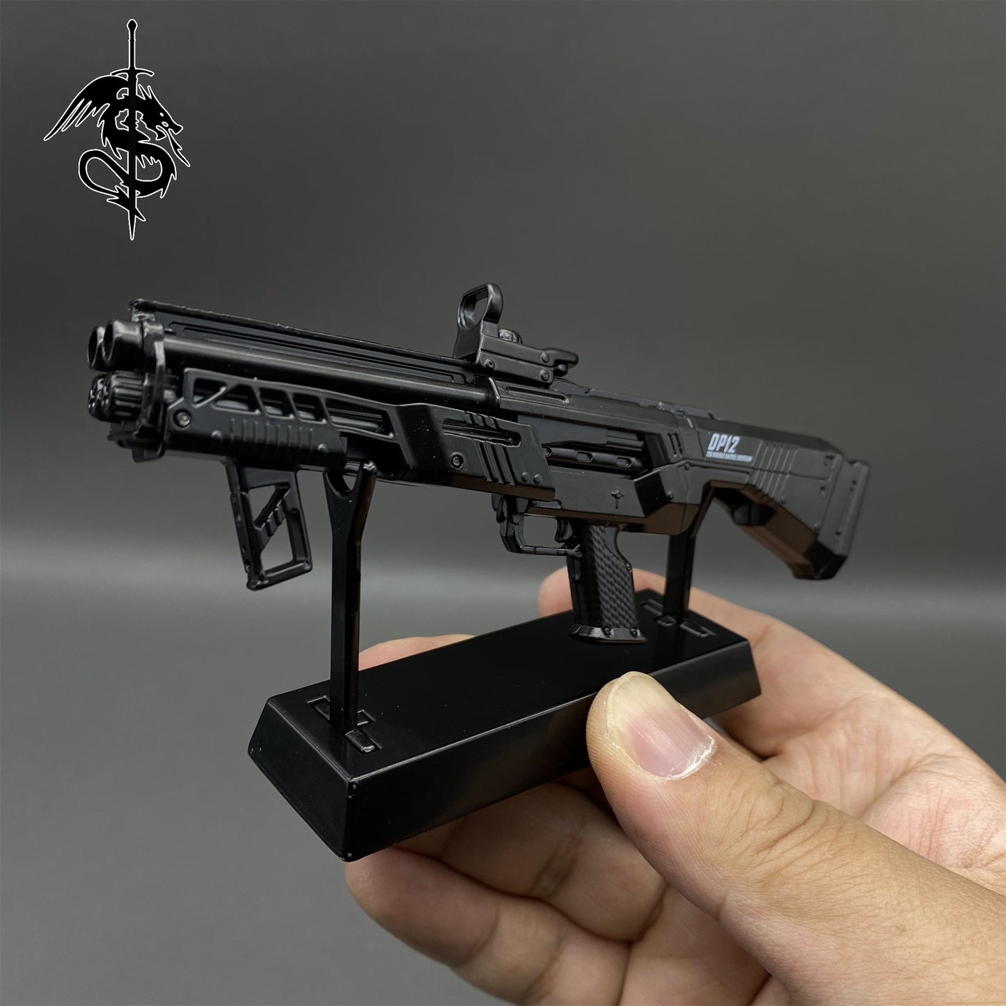 1:6 Arena Breakout Metal Tiny DP12 Double Barrel Shotgun Miniature