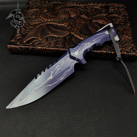 Metal Smite Knife Blunt Blade Game Knife