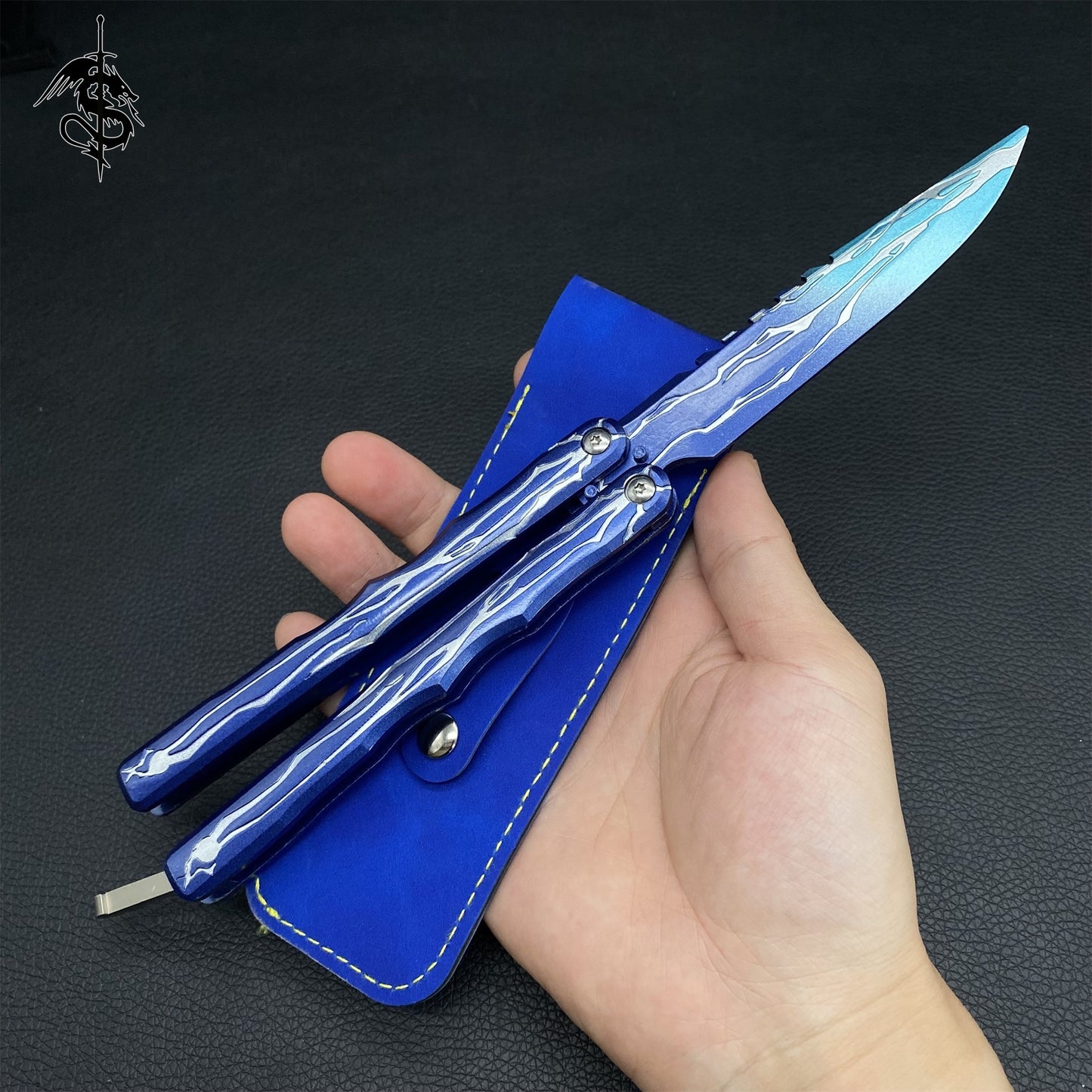 Metal Smite Knife Blunt Blade Balisong Trainer