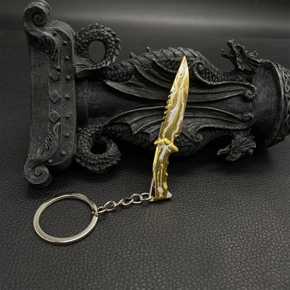 Metal Mini Smite Knife Keychain