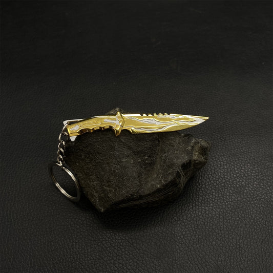 Metal Mini Smite Knife Keychain